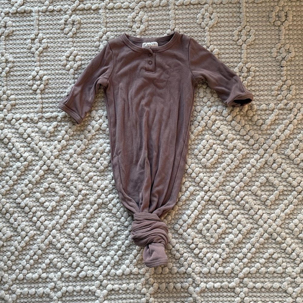Mebie Baby Purple Tie One Piece 0-3 months